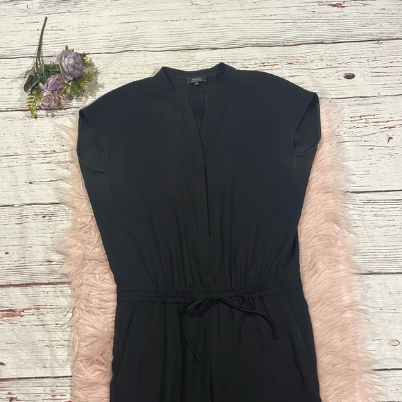 Aritzia Babaton Donnie Black Drawstring Minimalist Jumpsuit - Picture 5 of 10